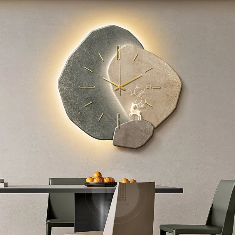 Kristal Porselein Wandklok Uniek Design