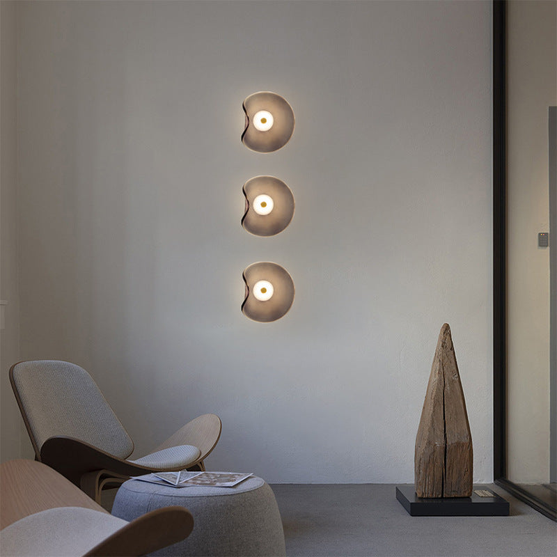 Glazen Wandlamp Warm Licht