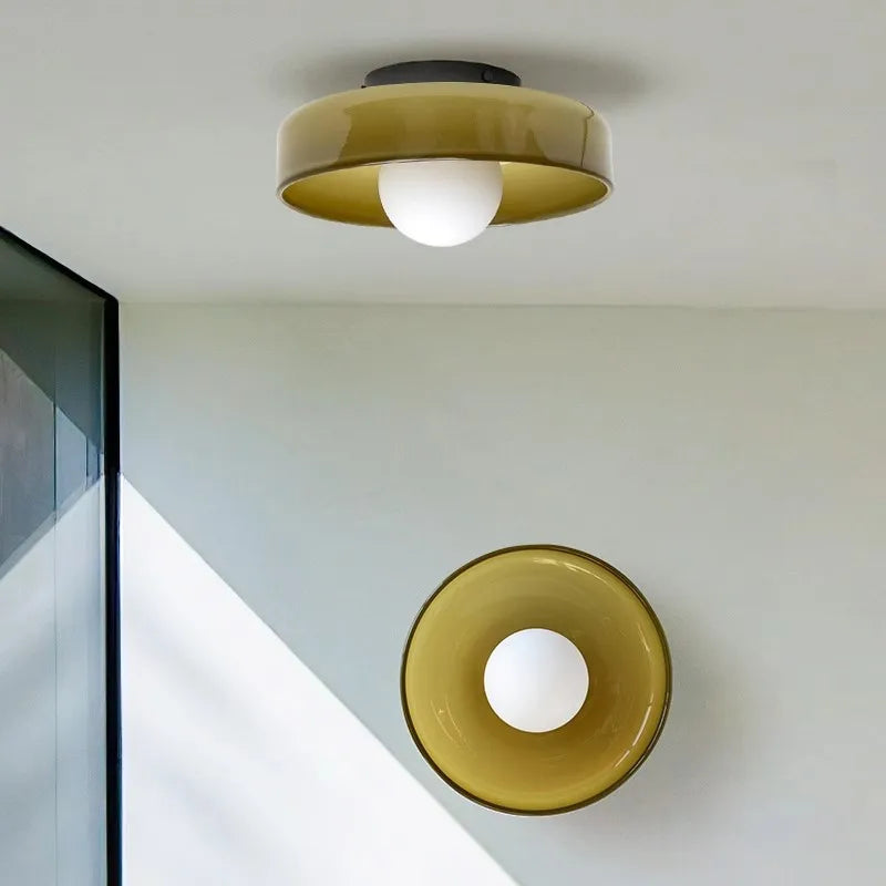 Scandinavische Glazen Plafondlamp