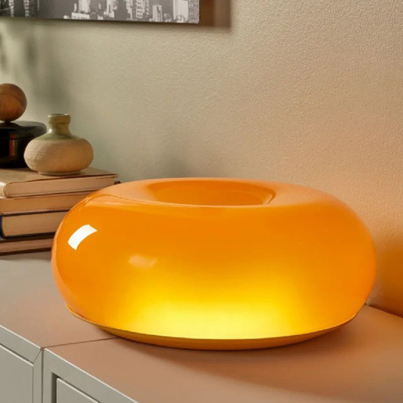 Oranje Glazen Tafellamp Touch