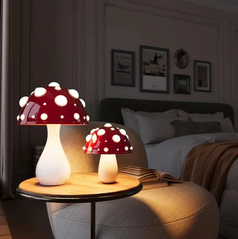 Minimalistische LED Paddenstoellamp