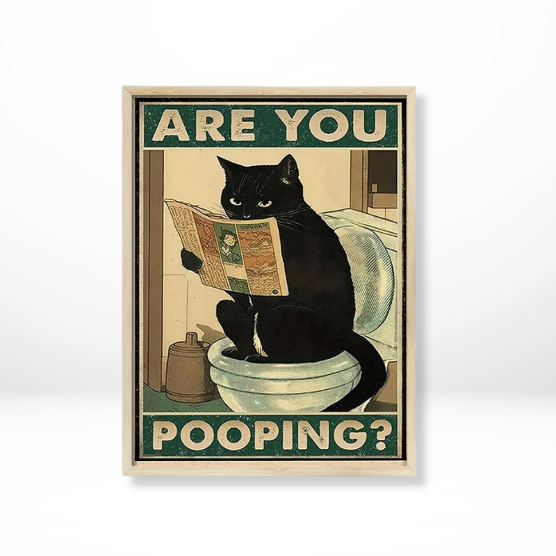 Vintage Retro Kattenposter Decoratie