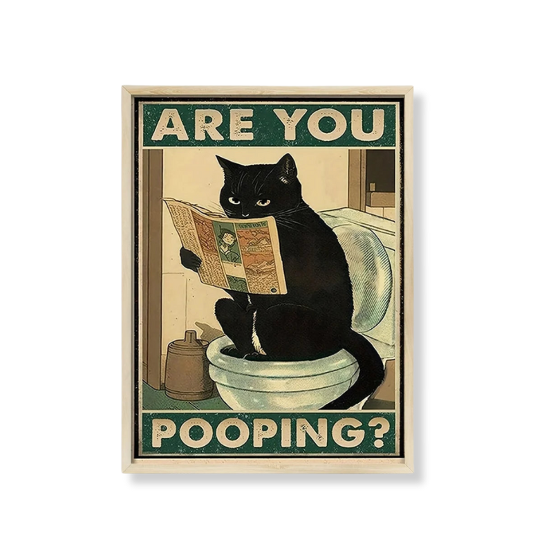 Vintage Retro Kattenposter Decoratie