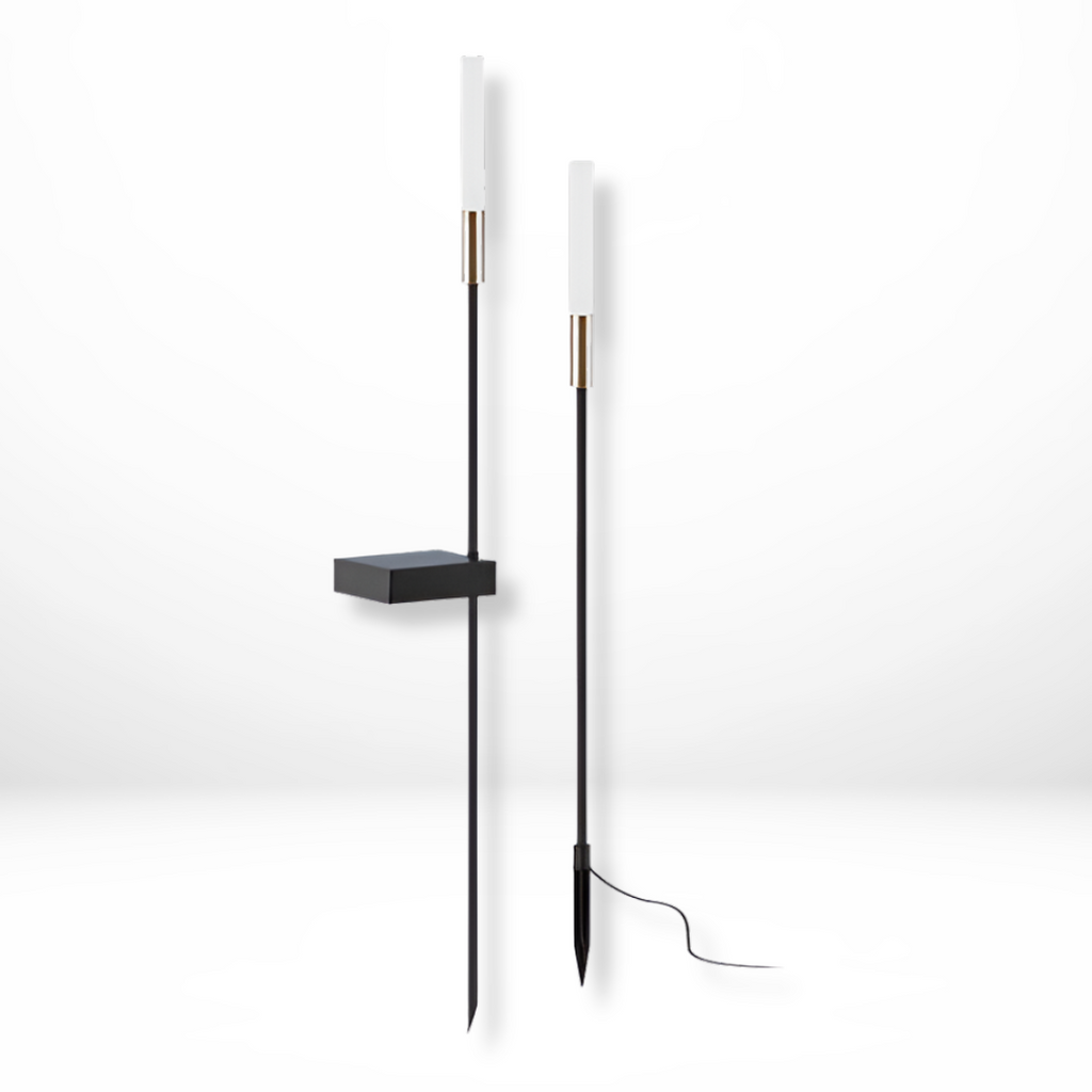 Zwarte Solar Buitenlamp LED