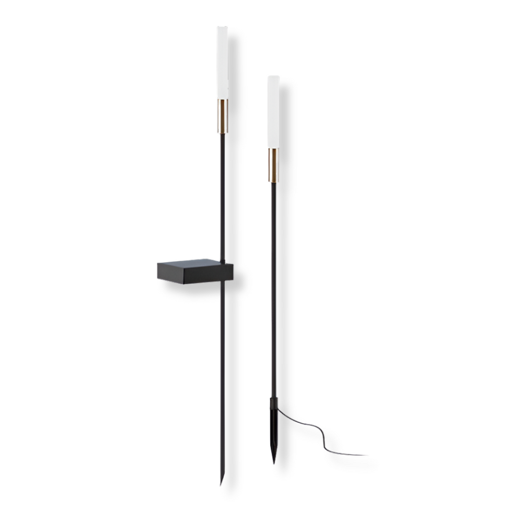 Zwarte Solar Buitenlamp LED