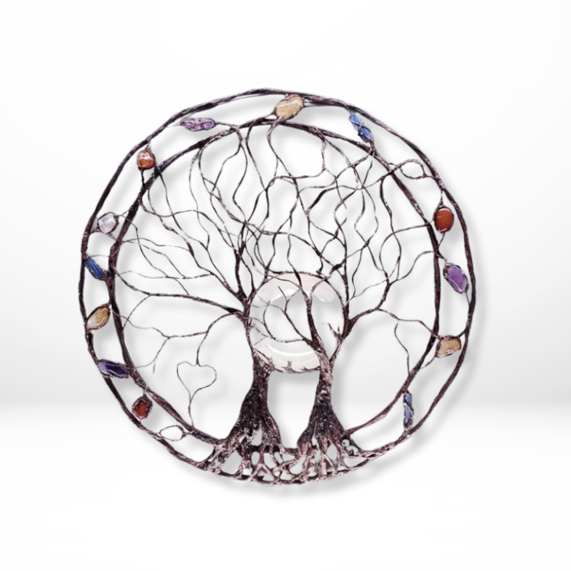 Metalen Levensboom Wanddecoratie Cirkel