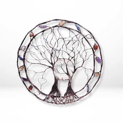 Metalen Levensboom Wanddecoratie Cirkel