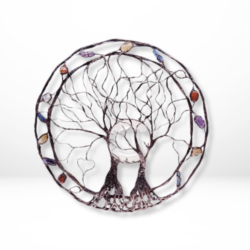 Metalen Levensboom Wanddecoratie Cirkel