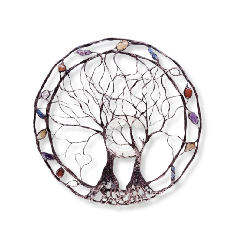 Metalen Levensboom Wanddecoratie Cirkel