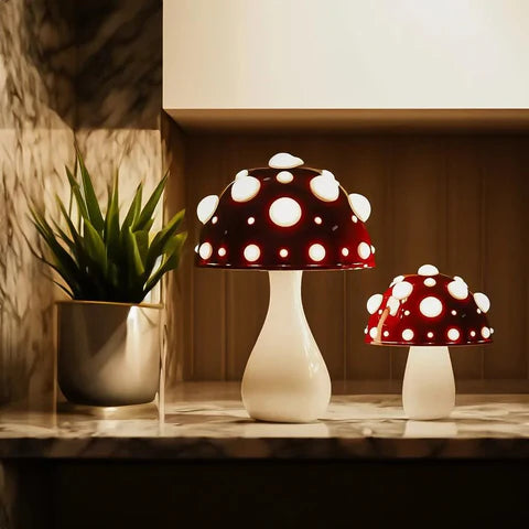 Minimalistische LED Paddenstoellamp