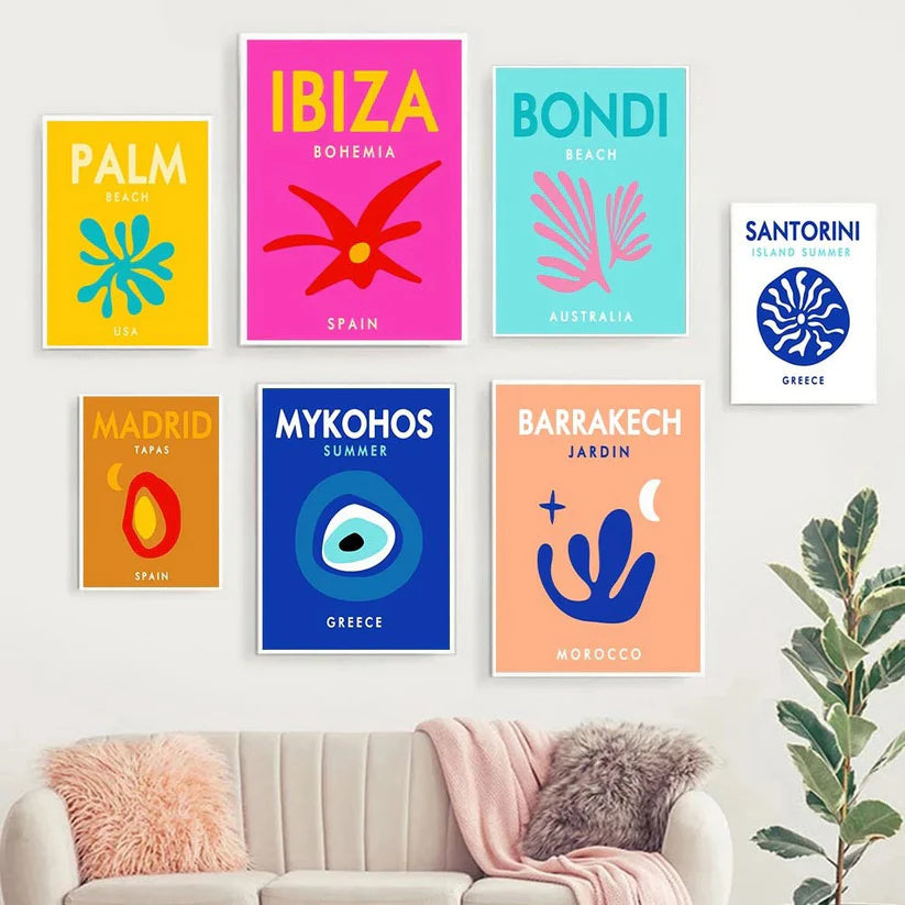 Levendige Steden Canvasposter