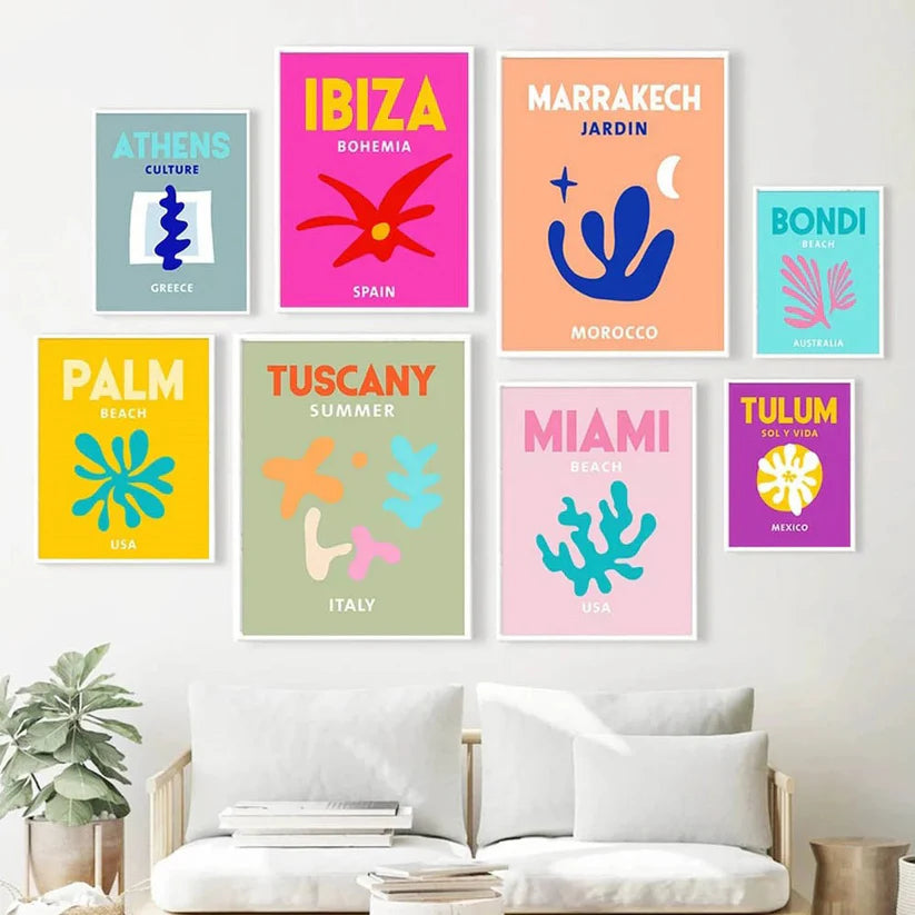 Levendige Steden Canvasposter