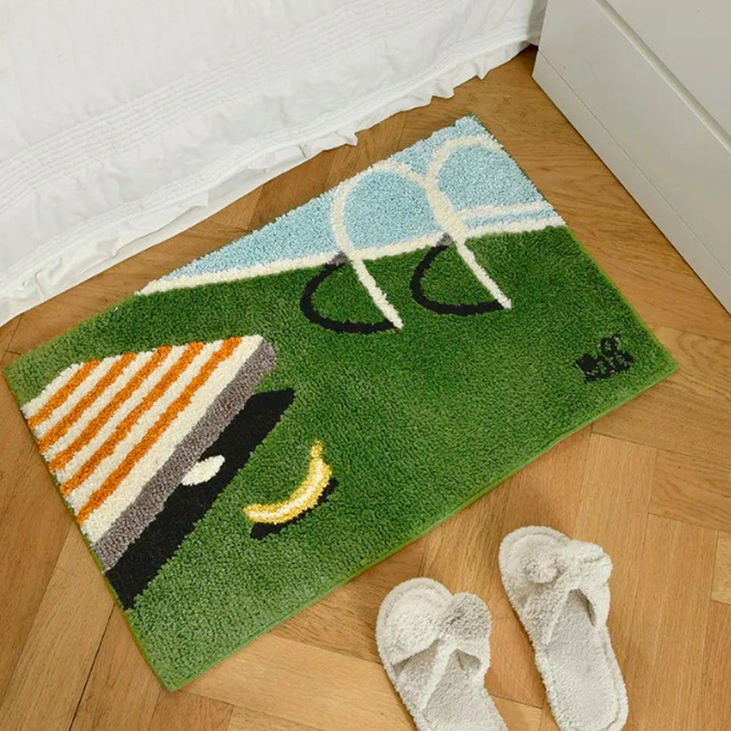 Handgemaakte Polyester Zwembad Badmat